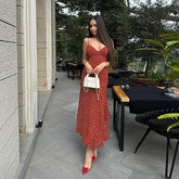 Slim waist tie dress